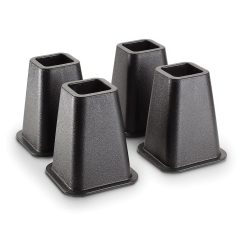 Simplify 6 Black Bed Raisers 4pk
