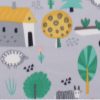 Farm On Gray Blizzard Fleece Fabric