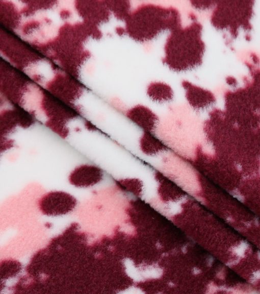 Pink Camouflage Anti Pill Fleece Fabric - Image 2