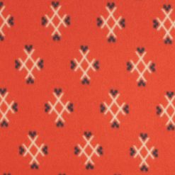 Orange Aztec Blizzard Fleece Fabric