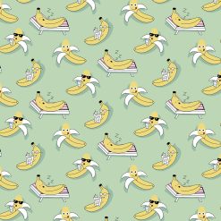 Banana Vacation Super Snuggle Flannel Fabric