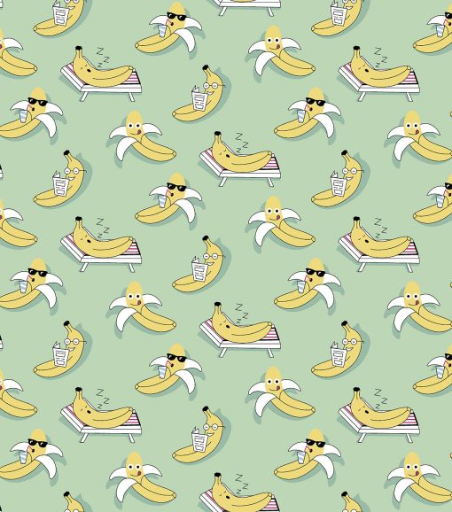Banana Vacation Super Snuggle Flannel Fabric
