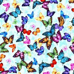 Hi Fashion Butterfly Premium Print Cotton Fabric