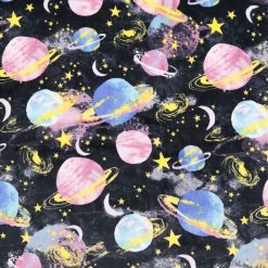 Watercolor Space Sew Lush Fleece Fabric