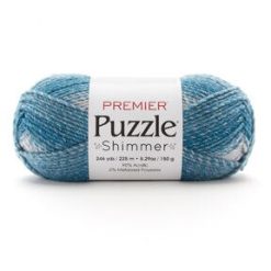 Premier Yarns Puzzle Shimmer 246yds Bulky Polyester Blend Yarn