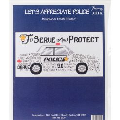 Imaginating 12 x 6 Let s Appreciate Police Counted Cross Stitch Kit