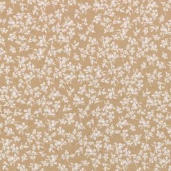 Floral Tan 108 Wide Flannel Fabric