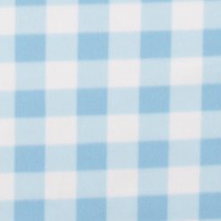 Blue Gingham Blizzard Fleece Fabric
