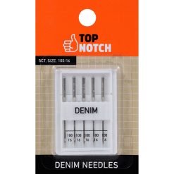 5ct Denim Sewing Machine Needles by Top Notch