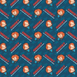 Chucky Chibi Toss Pop Culture Cotton Fabric