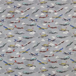Take Off Airplaines Super Snuggle Flannel Fabric