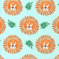 Super Snuggle Flannel Fabric Lion Faces