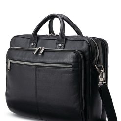 Classic Leather Toploader Brief Case