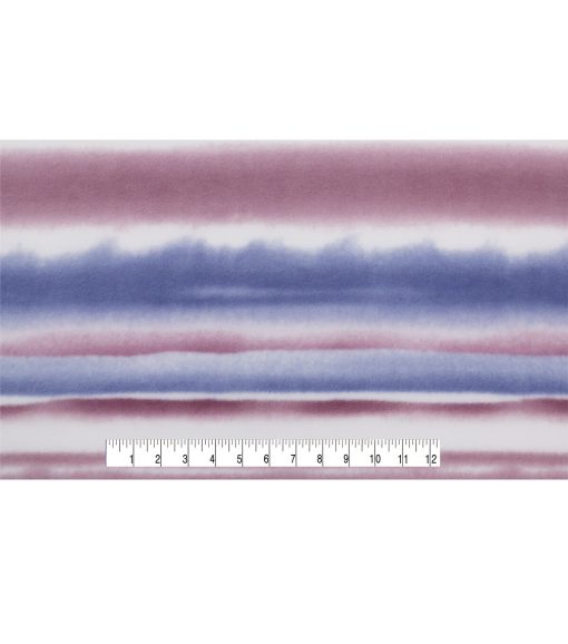 Purple Stripes Anti Pill Fleece Fabric - Image 4