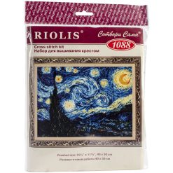 RIOLIS 16 x 12 Starry Night Counted Cross Stitch Kit