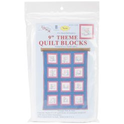 Jack Dempsey 9 Sunbonnet Sue   Sam Themed Stamped Quilt Blocks 12pk