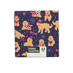 Patriotic Golden Doodles Cotton Fabric Quarter