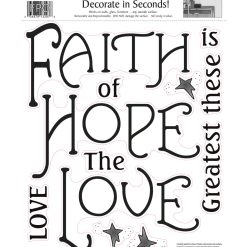 RoomMates Peel   Stick Wall Decals Faith, Hope   Love