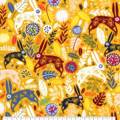 Pattern Trap Rabbit Super Snuggle Flannel Fabric