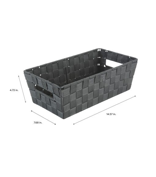Simplify 15 Woven Strap Shelf Tote - Image 4