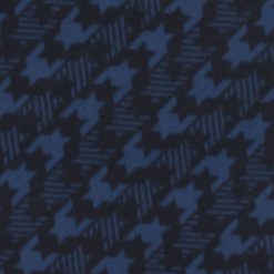 Blue Diagonal Houndstooth Blizzard Fleece Fabric