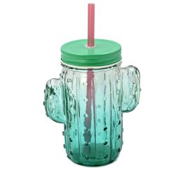17oz Summer Cactus Mason Jar Tumbler by Happy
