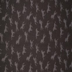 In the Wild Horses on Dark Brown Cotton Fabric by Quilter s Showcase