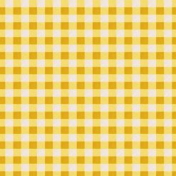 Gingham Yellow Super Snuggle Cotton Fabric
