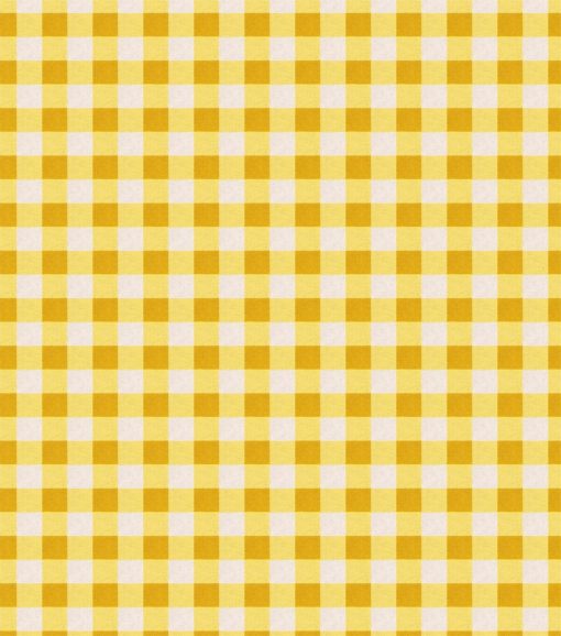 Gingham Yellow Super Snuggle Cotton Fabric