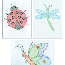 Jack Dempsey 5 x 7 Cute as a Bug Stamped Embroidery Kit 3ct