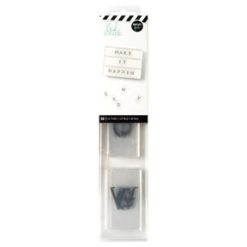 Heidi Swapp Lightbox Inserts 50 Pkg Alphabet Grey