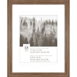 11 x 14 Matted to 8 x 10 Walnut Slat Wall Frame by Place   Time