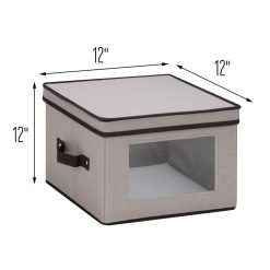 Honey Can Do 12 Gray Window Storage Box