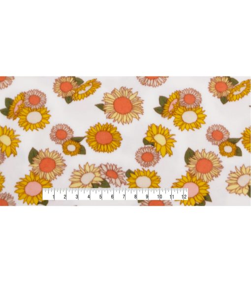 POP! Sunflowers Lightweight Fleece Fabric - Image 4