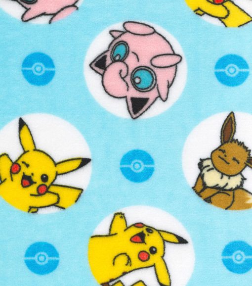 Pokemon   Friends Micro Velvet Fleece Fabric