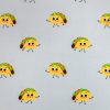 Taco Faces Super Snuggle Flannel Fabric