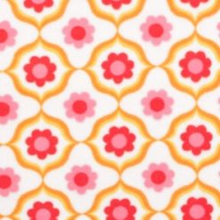Women s Empowerment Geometric Flowers Anti Pill Fleece Fabric