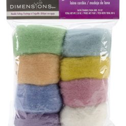 Dimenions 2.8oz Feltworks Pastel Wool Roving Value Pack
