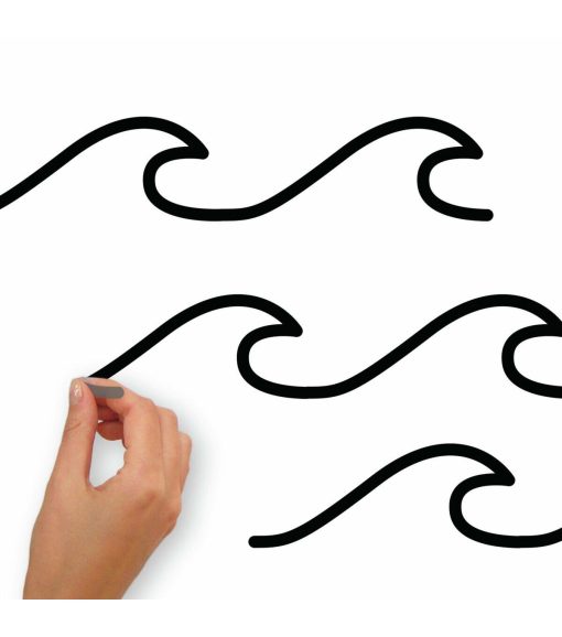RoomMates Simplistic Waves Decals - Image 2