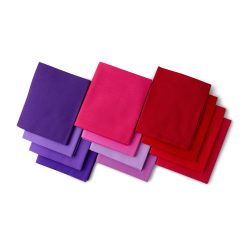 Kona 18 x 22 Berry Sweet Cotton Fabric Quarter Bundle 12pc