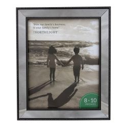 Northlight 8 x 10 Black   Silver Glass Mirror Picture Frame