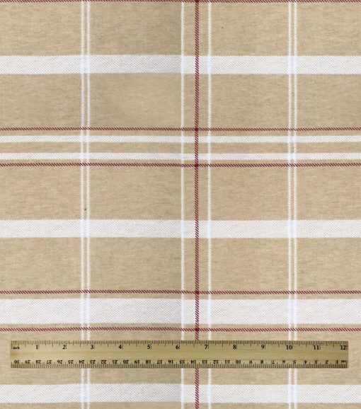 Brown Plaid Super Snuggle Flannel Fabric - Image 3
