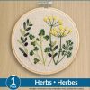 Leisure Arts 6 Herbs Embroidery Kit