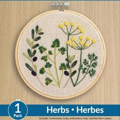 Leisure Arts 6 Herbs Embroidery Kit