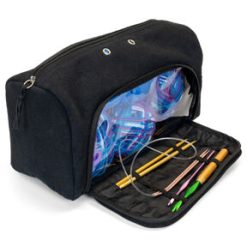 Susan Bates 12X5.5X5.5 Black Yarn Storage Tote