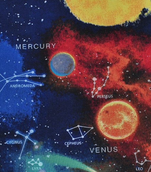 Novelty Cotton Fabric Space - Image 2