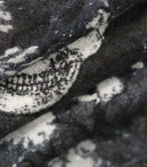 Skulls Halloween Super Snuggle Flannel Fabric - Image 2