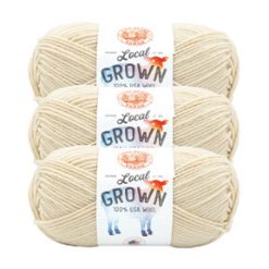 Lion Brand Local Grown 186yds Worsted Wool Yarn 3 Bundle