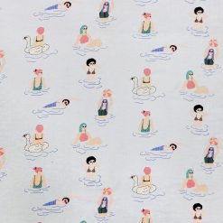 Super Snuggle Girls Swimming Flannel Fabric