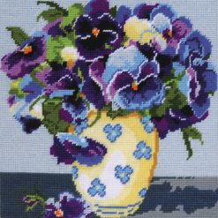 Tobin 10 x 10 Pansies Needlepoint Kit